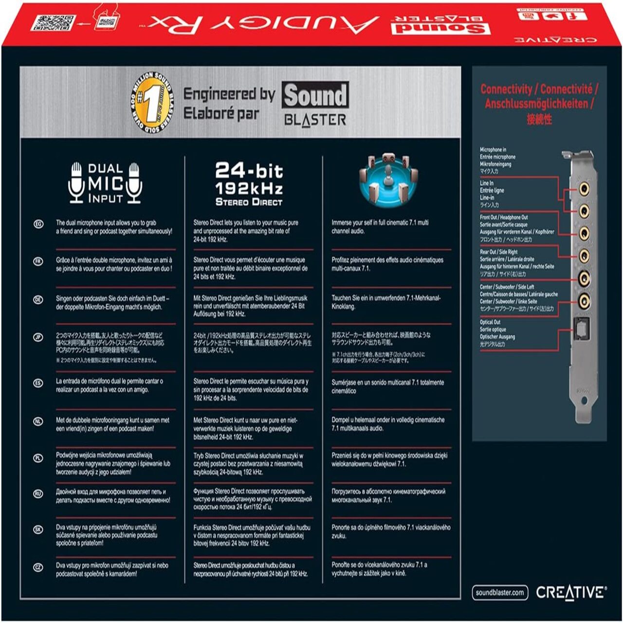 Buy Creative Sound Blaster Audigy RX - 7.1 PCIe Sound Card with High  Performance Headphone Amp - on Creative India Lowest Price in India