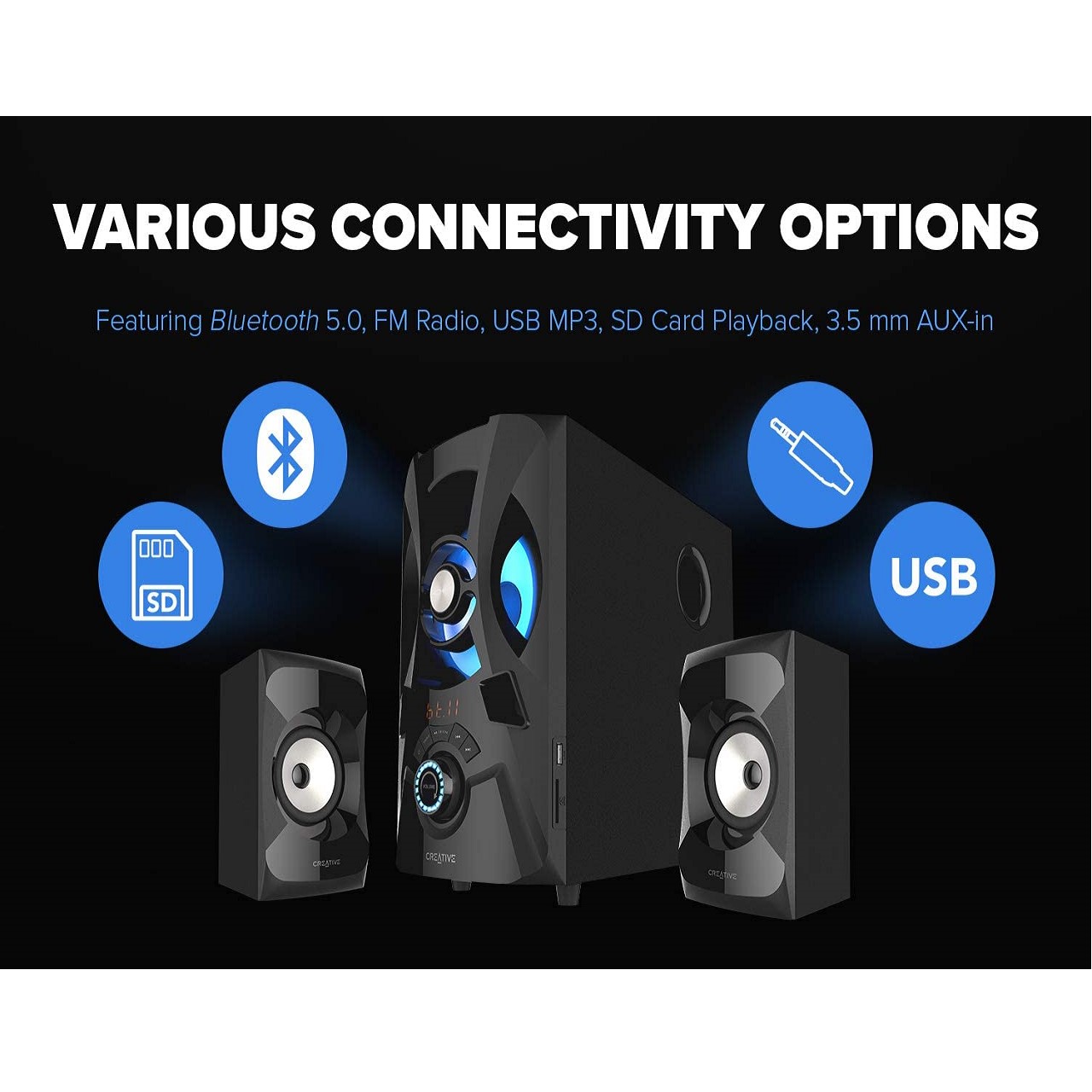 Creative best sale bluetooth subwoofer