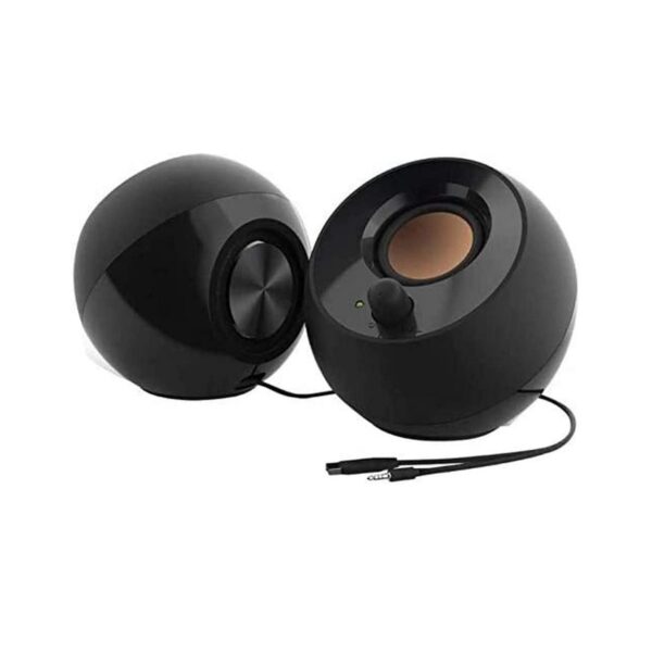 Creative Pebble 2.0 USB-Powered Desktop Speakers with Far-Field Drivers and  Passive Radiators for Pcs