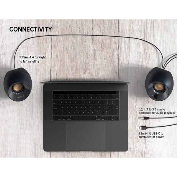 Buy Creative Pebble V2 - Minimalistic 2.0 USB-C Powered Desktop Speakers,  3.5 mm AUX-in, 16W Peak Power for Computers and Laptops - on Creative India  Lowest Price in India