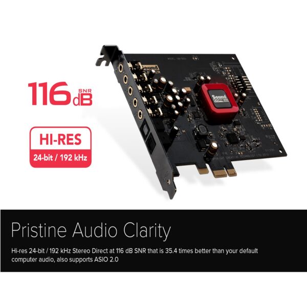 Creative Sound Blaster Z SE Internal PCI-e Gaming Sound Card and DAC,  24-bit / 192 kHz, 116 dB SNR, ASIO, 600Ω Headphones Amp, Mic EQ, Discrete  5.1 /