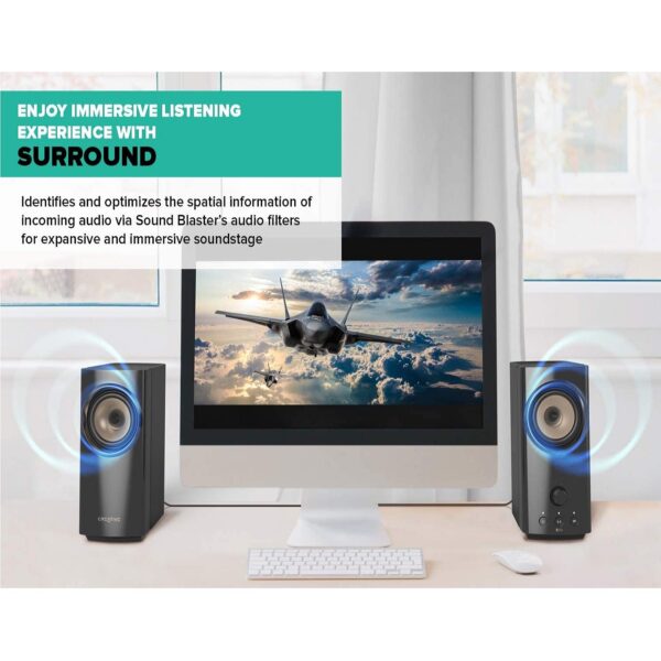 Creative Pebble Plus 2.1 USB-Powered Desktop Speakers with Powerful  Down-Firing Subwoofer and Far-Field