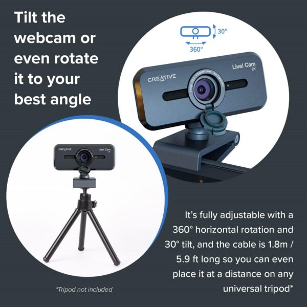 Webcam with 360 rotate feature
