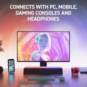 Creative soundbar connects with Headphones