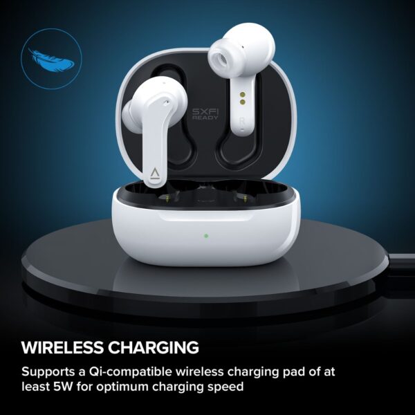 Creative Wireless charging enabled earbuds