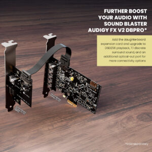 Creative Sound Blaster Audigy Fx V2  Internal PCI-e Sound Card with 5.1 Discrete and Virtual Surround, Scout Mode, SmartComms Kit for PC - Image 6